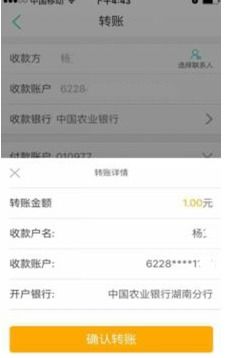 手机转账成功界面